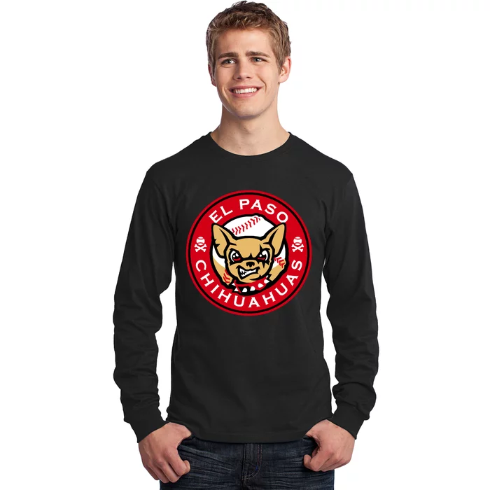 El Paso Chihuahuas Baseball Angry Chihuahua Dog For Fans Long Sleeve Shirt