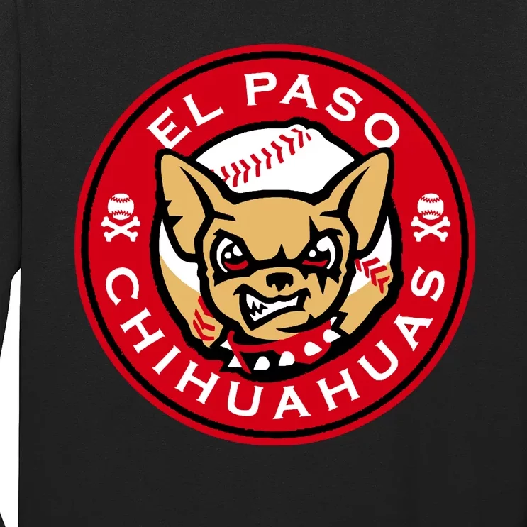 El Paso Chihuahuas Baseball Angry Chihuahua Dog For Fans Long Sleeve Shirt