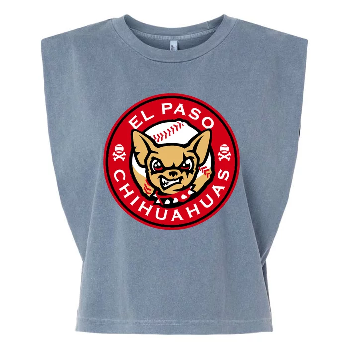 El Paso Chihuahuas Baseball Angry Chihuahua Dog For Fans Garment-Dyed Women's Muscle Tee