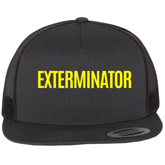 Exterminator Pest Control Halloween Costume Flat Bill Trucker Hat