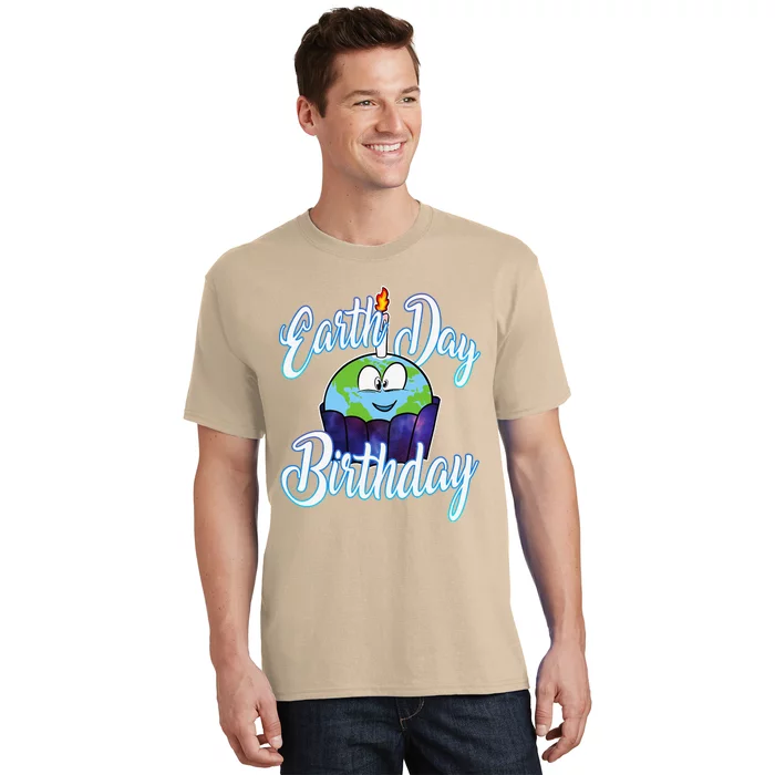 Environmental Planet Cupcake April 22 Earth Day Birthday T-Shirt