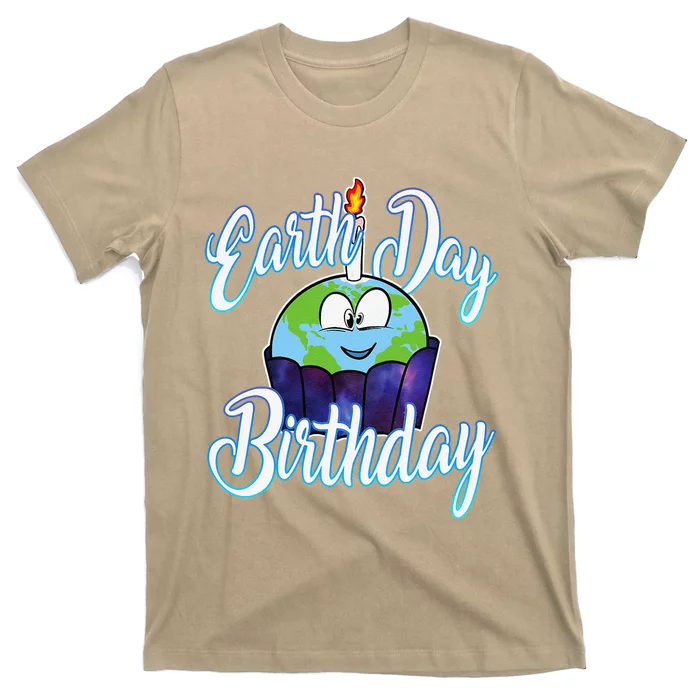 Environmental Planet Cupcake April 22 Earth Day Birthday T-Shirt