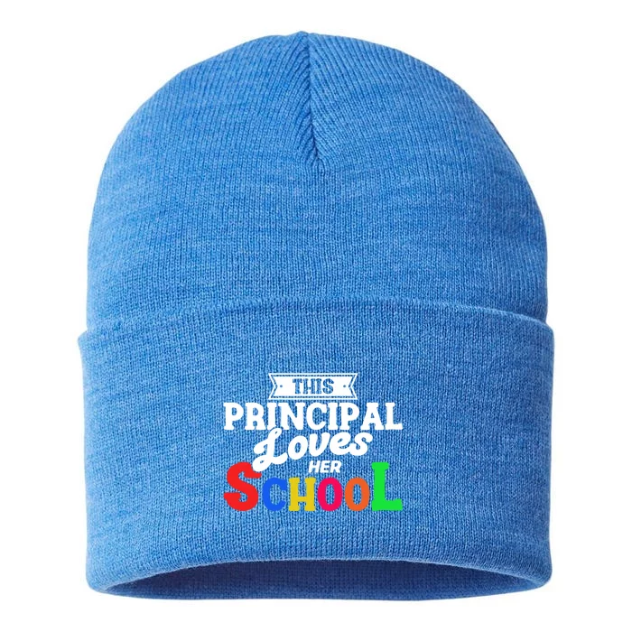 Eletary Principals Day This Principal Loves Her School Gift Sustainable Knit Beanie