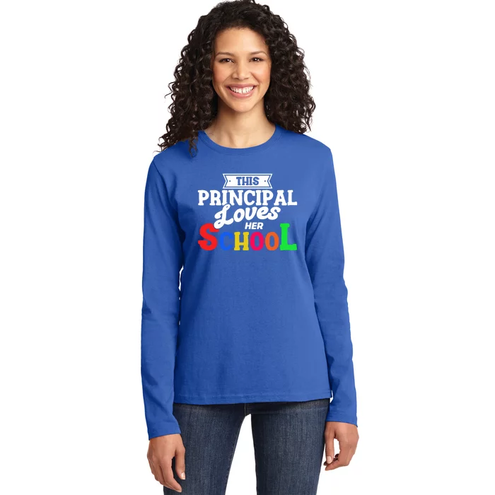 Eletary Principals Day This Principal Loves Her School Gift Ladies Long Sleeve Shirt