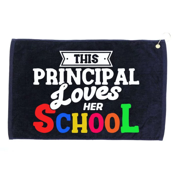 Eletary Principals Day This Principal Loves Her School Gift Grommeted Golf Towel