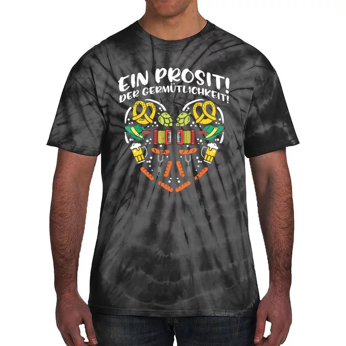 Ein Prosit Der Germutlichkeit German Oktoberfest Tie-Dye T-Shirt