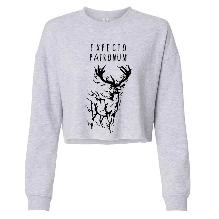 Expecto Patronum Cropped Pullover Crew