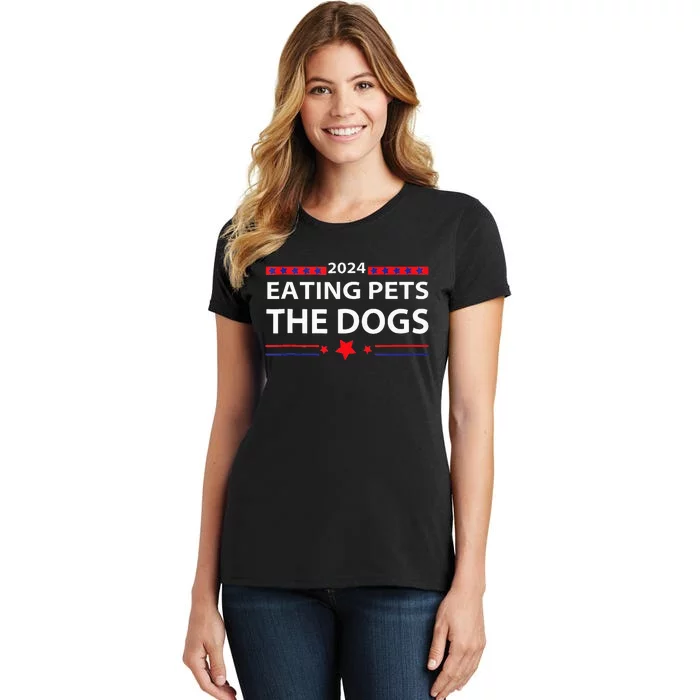 Eating Pets Elections 2024 Democrat Republican Women's T-Shirt