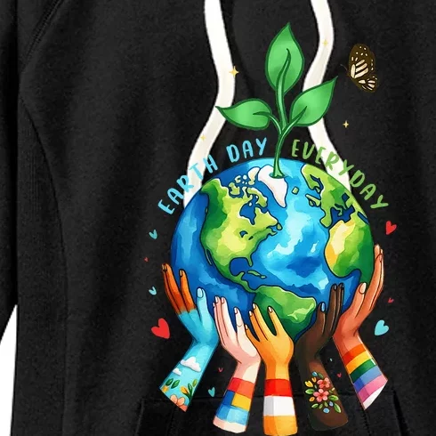 Everyday Protect Environment Save The Planet Women's Fleece Hoodie