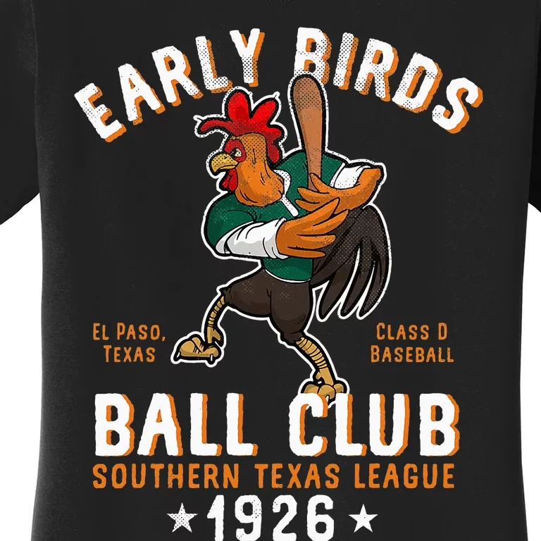 El Paso Early Birds Retro Minor League Baseball Team Women's T-Shirt