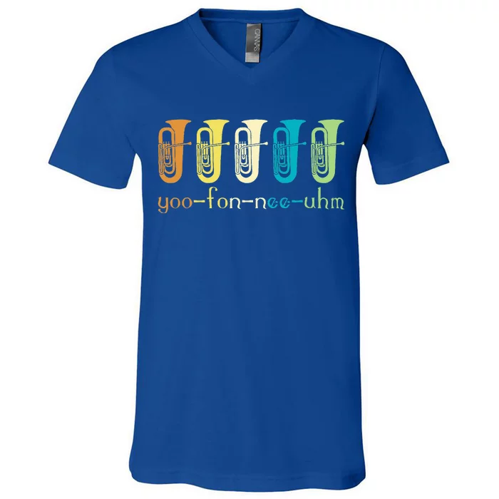 Euphonium Player Euphoniumist Brass Horn V-Neck T-Shirt