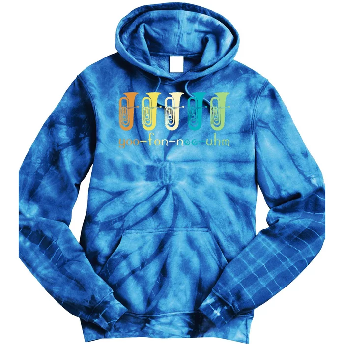 Euphonium Player Euphoniumist Brass Horn Tie Dye Hoodie