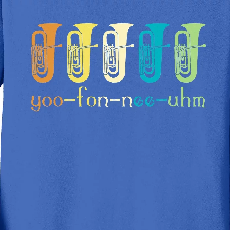 Euphonium Player Euphoniumist Brass Horn Kids Long Sleeve Shirt