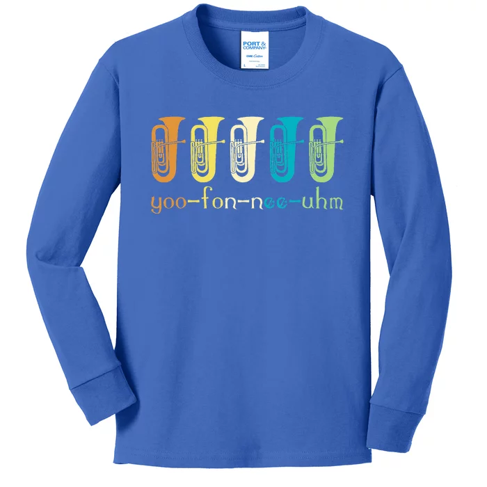 Euphonium Player Euphoniumist Brass Horn Kids Long Sleeve Shirt