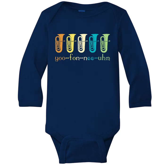 Euphonium Player Euphoniumist Brass Horn Baby Long Sleeve Bodysuit