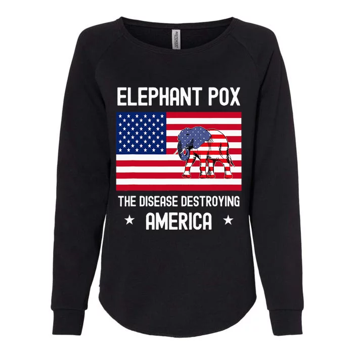 Elephant Pox Womens California Wash Sweatshirt