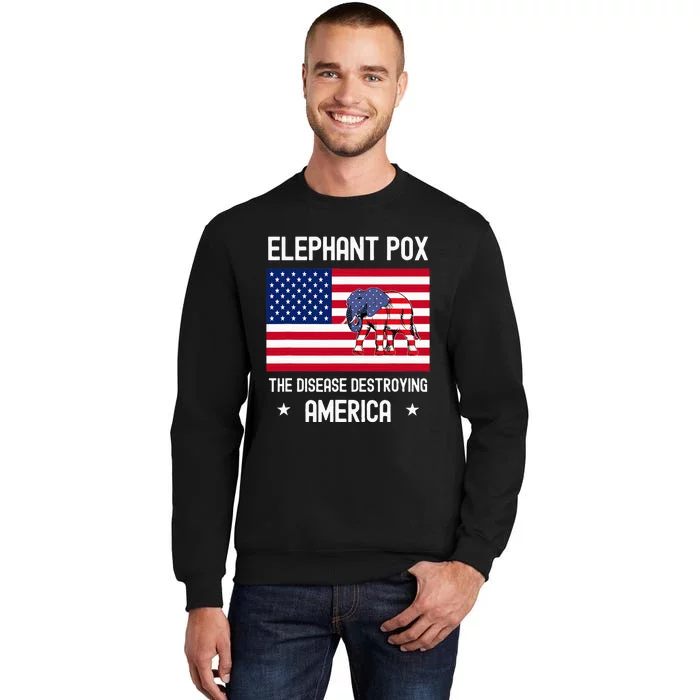 Elephant Pox Tall Sweatshirt