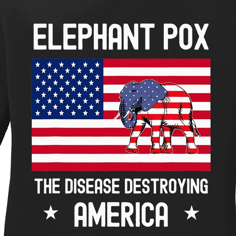 Elephant Pox Ladies Long Sleeve Shirt