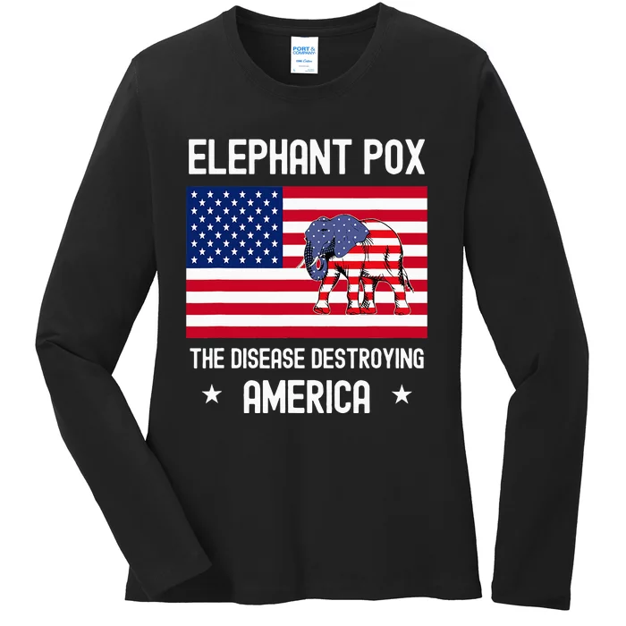 Elephant Pox Ladies Long Sleeve Shirt