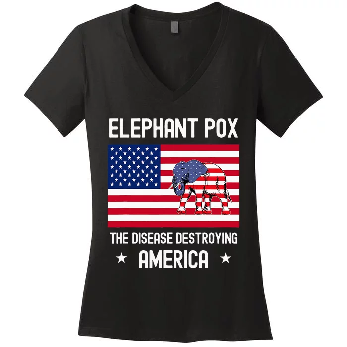 Elephant Pox Women's V-Neck T-Shirt