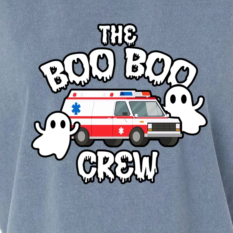 Emt Paramedic Ems Boo Boo Crew Ambulance Ghost Halloween Gift Garment-Dyed Women's Muscle Tee