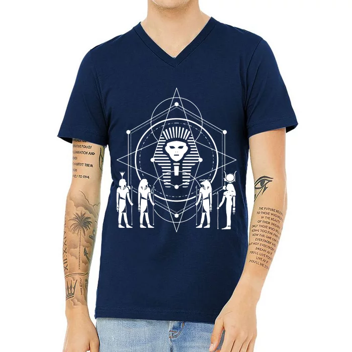 Egyptian Pharaoh Egypt V-Neck T-Shirt