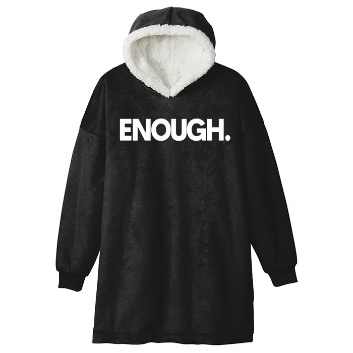 Enough Protest Hooded Wearable Blanket