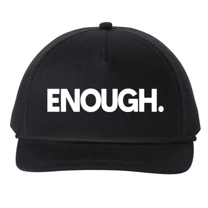 Enough Protest Snapback Five-Panel Rope Hat