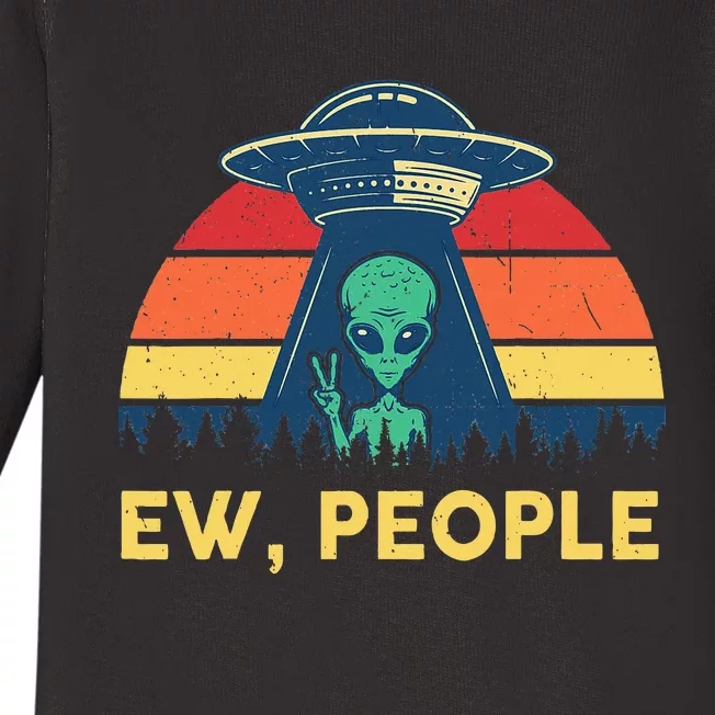 Ew People Funny Ufo Alien Costume Baby Long Sleeve Bodysuit