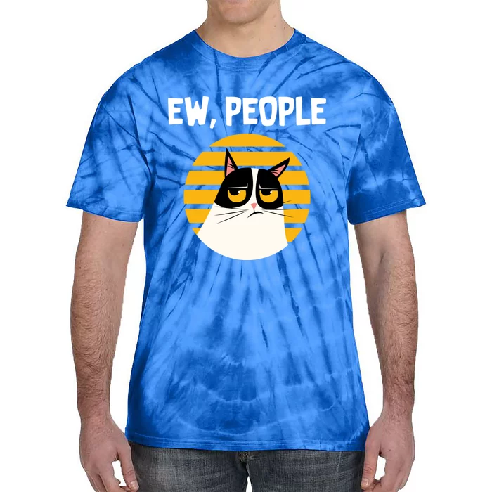 Ew People Funny Cat Lover Gift Tie-Dye T-Shirt