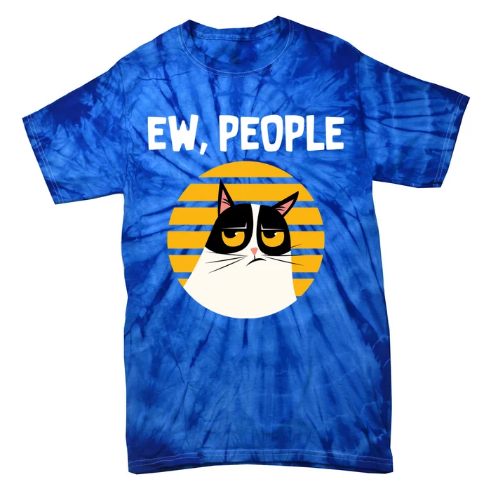 Ew People Funny Cat Lover Gift Tie-Dye T-Shirt