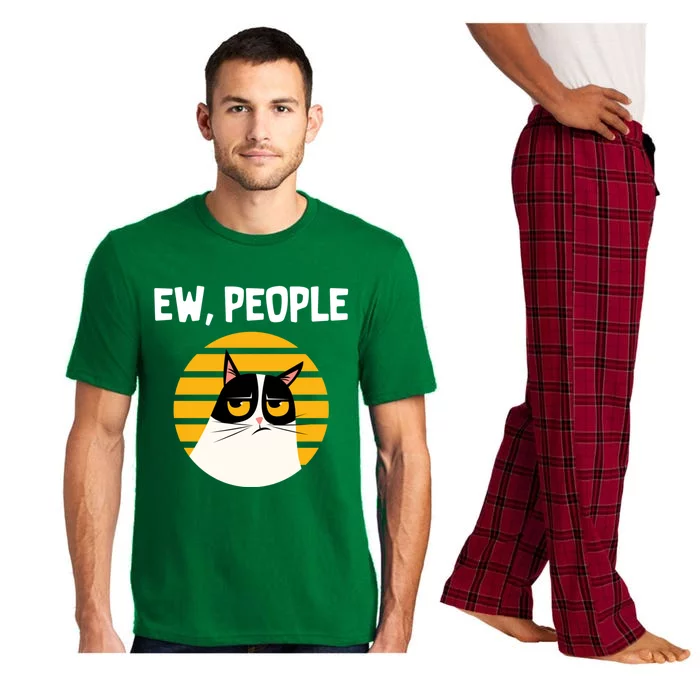 Ew People Funny Cat Lover Gift Pajama Set