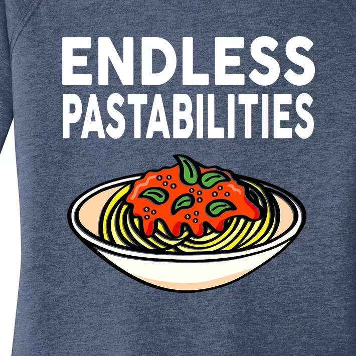 Endless Pastabilities Funny Pasta Spaghetti Women's Perfect Tri Tunic Long Sleeve Shirt