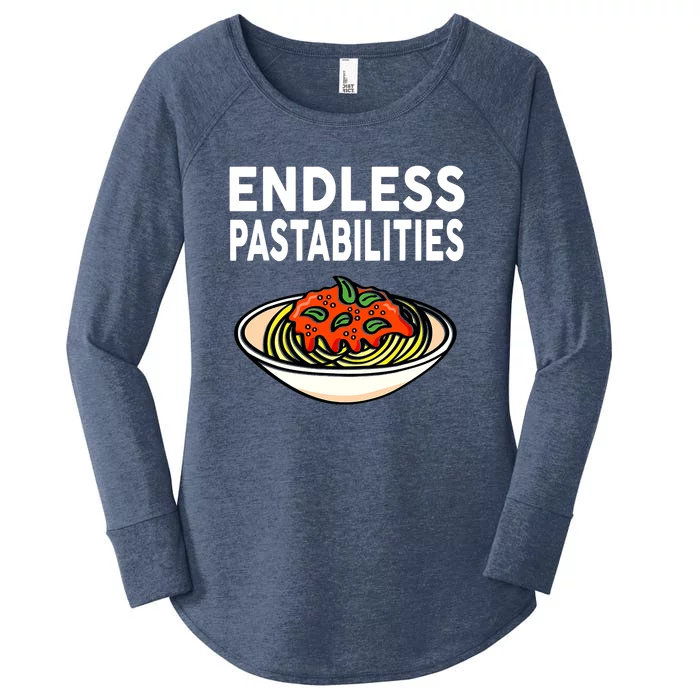 Endless Pastabilities Funny Pasta Spaghetti Women's Perfect Tri Tunic Long Sleeve Shirt