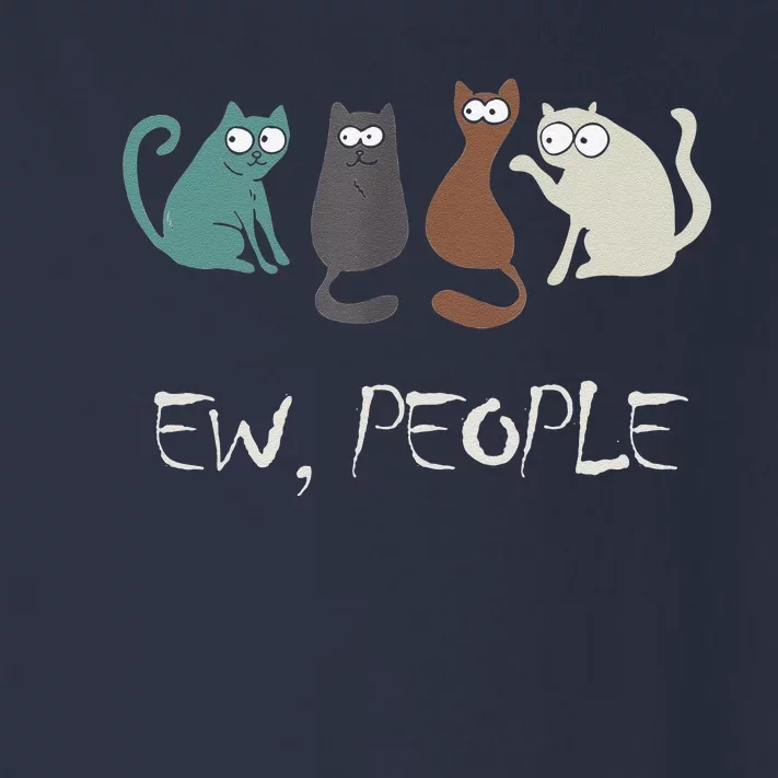 Ew People Funny Black Cat Cute Meowy Kitty Cat Lover Gift Toddler Long Sleeve Shirt