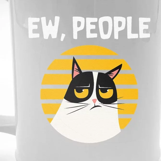 Ew People Funny Cat Lover Gift Front & Back Beer Stein