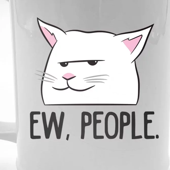 Ew People Funny Cat Owner Gift Love Cats Gift Front & Back Beer Stein