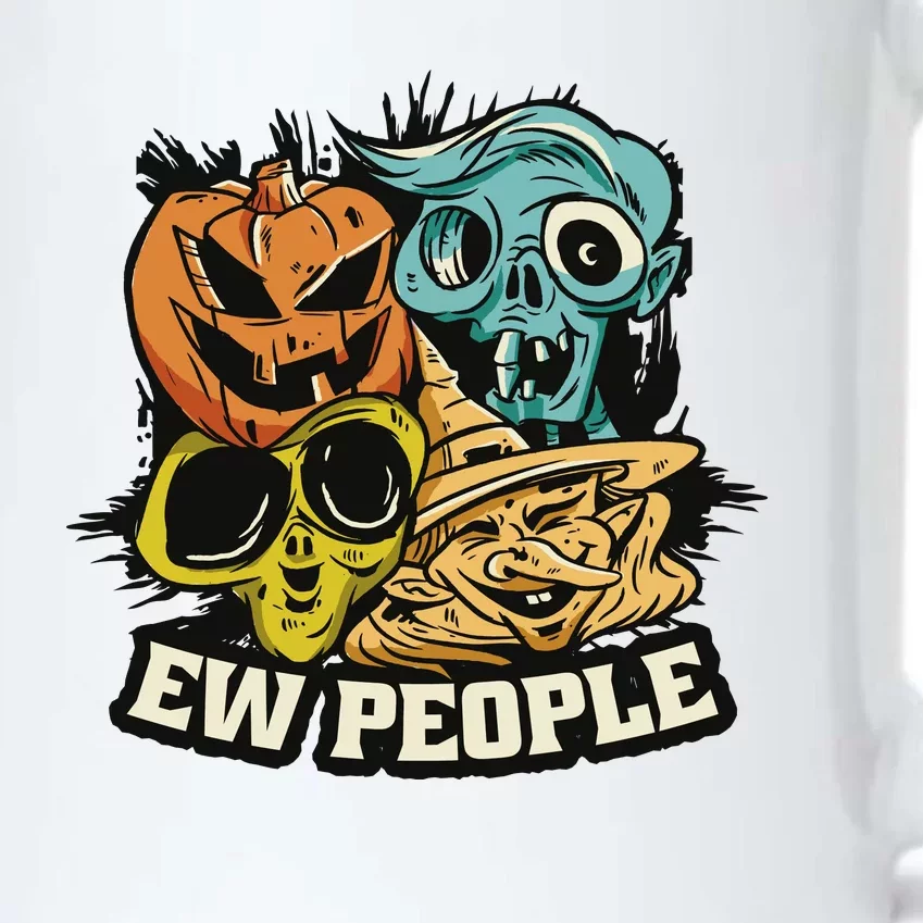 Ew People Funny Halloween Monsters Black Color Changing Mug