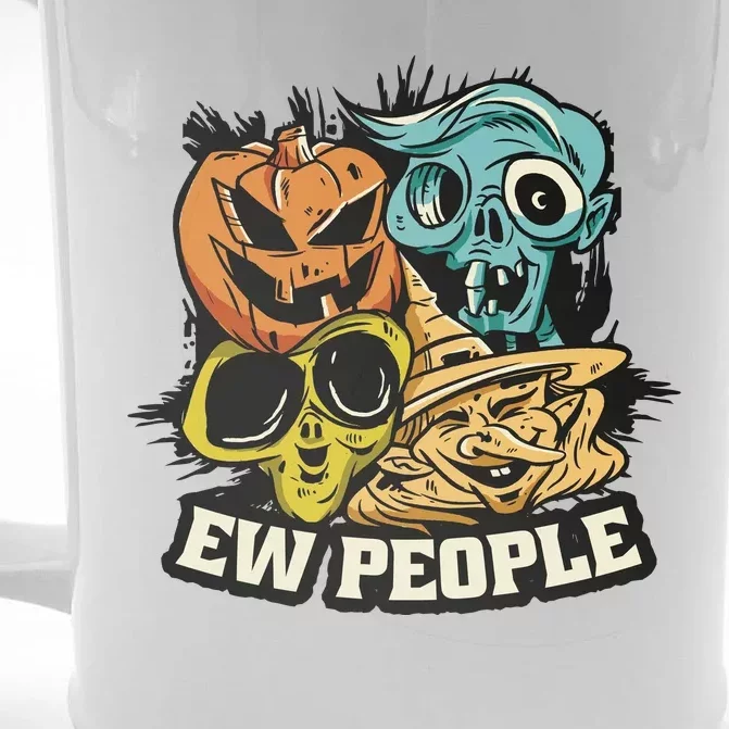 Ew People Funny Halloween Monsters Front & Back Beer Stein