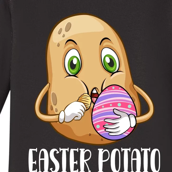 Easter Potato Funny T Baby Long Sleeve Bodysuit