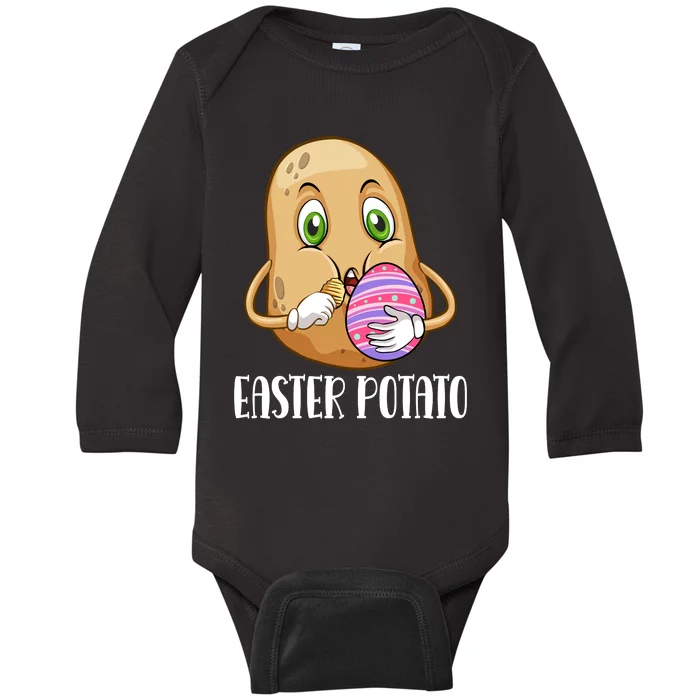 Easter Potato Funny T Baby Long Sleeve Bodysuit