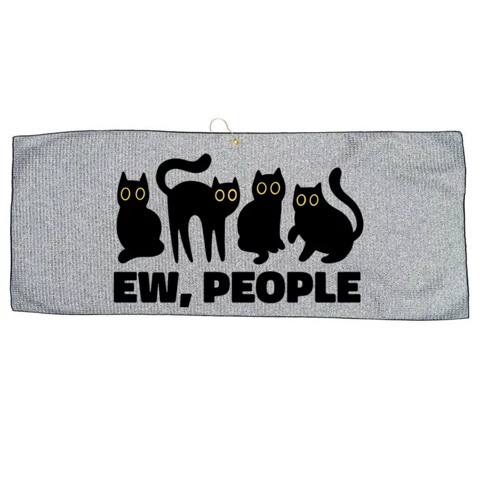 Ew People Funny Cat Lover Large Microfiber Waffle Golf Towel