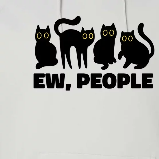 Ew People Funny Cat Lover Performance Fleece Hoodie