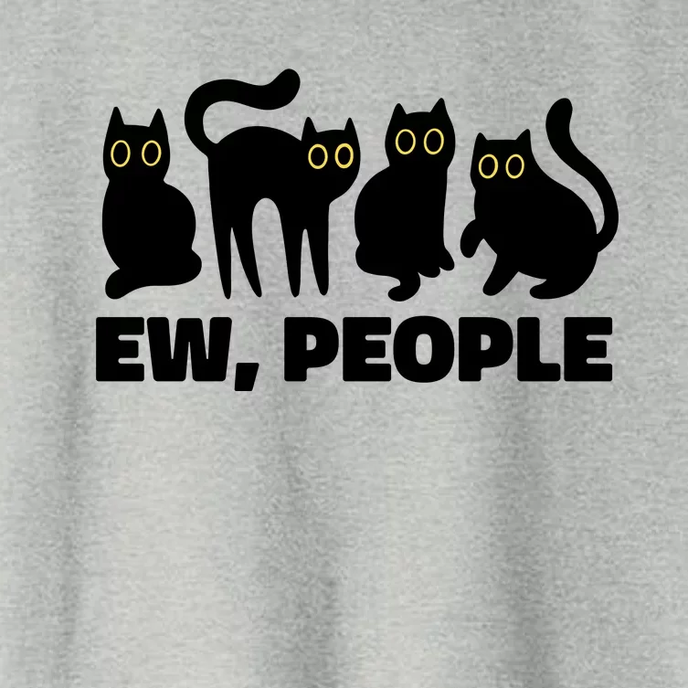 Ew People Funny Cat Lover Women's Crop Top Tee