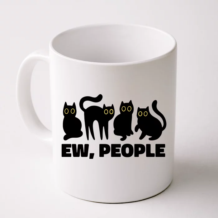 Ew People Funny Cat Lover Front & Back Coffee Mug