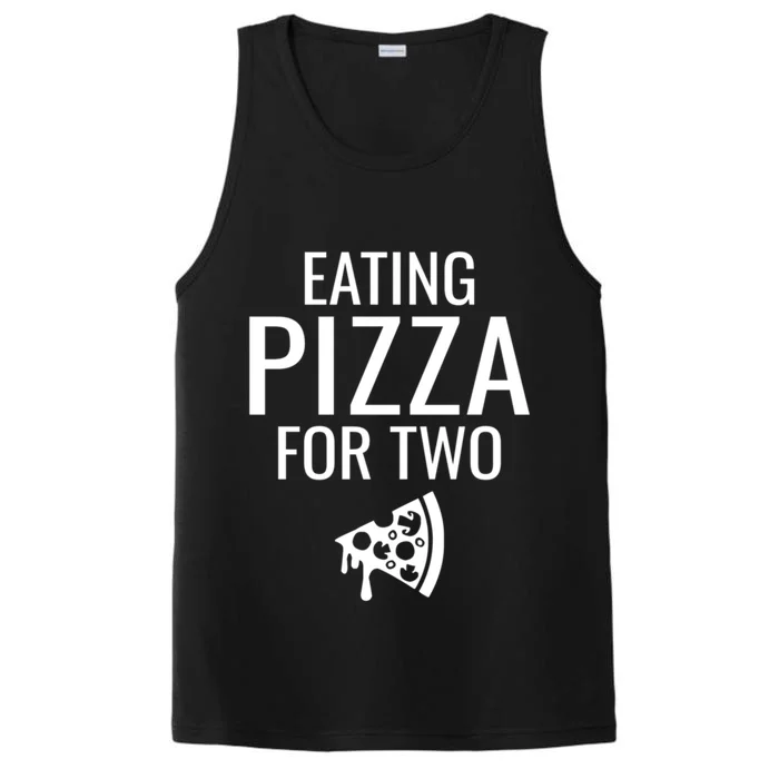 Eating Pizza For Two Cute Gift Pregnancy Great Gift Performance Tank