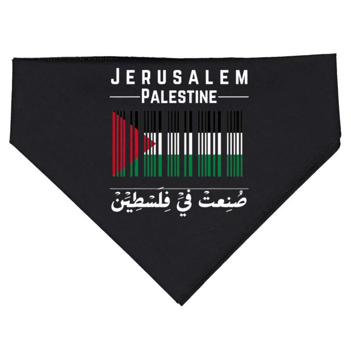 Embroidery Palestine Folklore Independence Decor Jordanian USA-Made Doggie Bandana