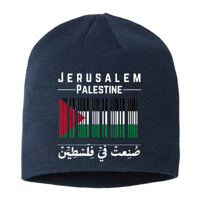 Embroidery Palestine Folklore Independence Decor Jordanian 8 1/2in Sustainable Knit Beanie