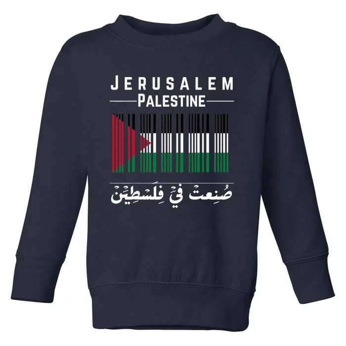 Embroidery Palestine Folklore Independence Decor Jordanian Toddler Sweatshirt