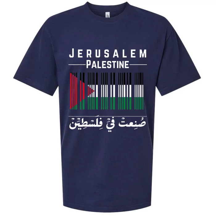 Embroidery Palestine Folklore Independence Decor Jordanian Sueded Cloud Jersey T-Shirt